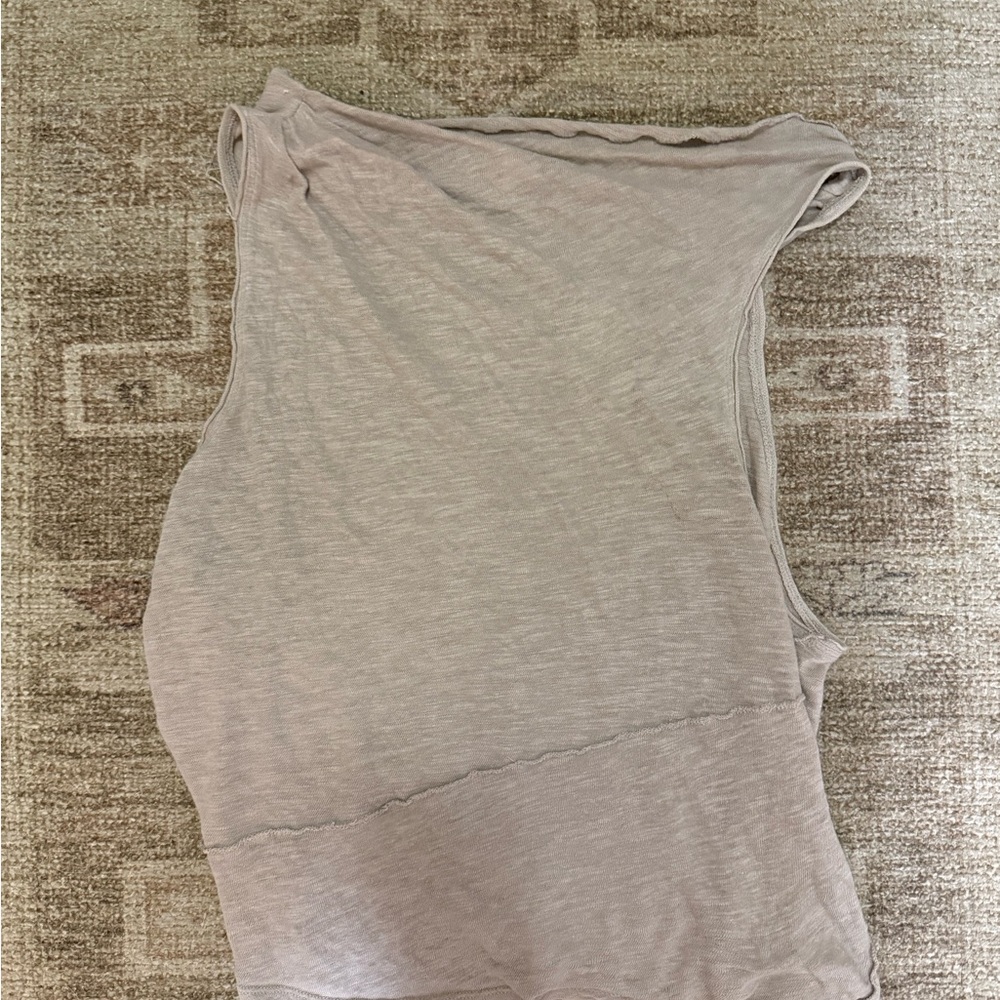 Free People Beige Crop Top
